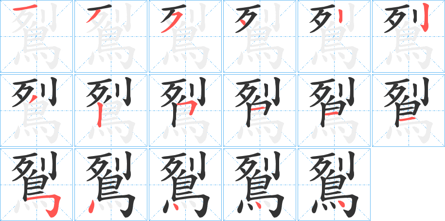 鴷的笔顺分步图示